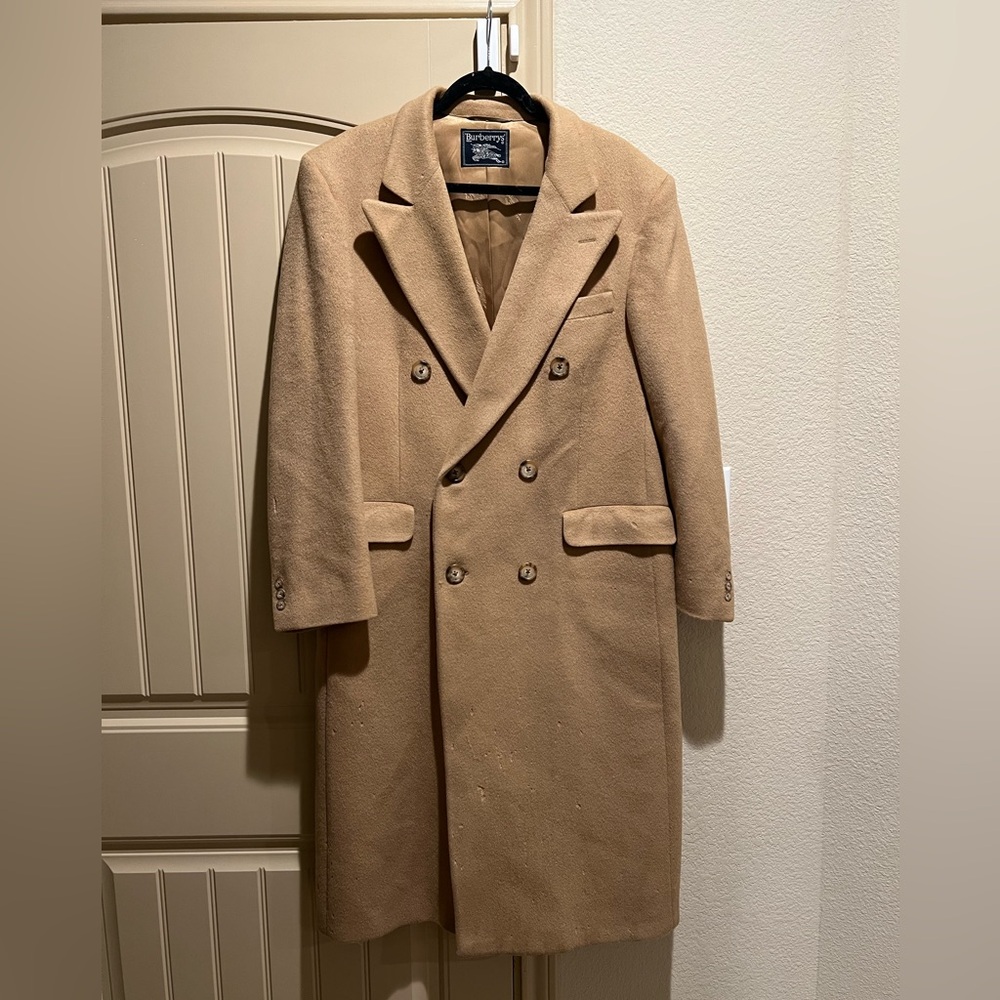 Vintage Burberry 100% Camel Hair Coat